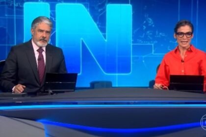 William Bonner e Renata Vasconcellos no Jornal Nacional